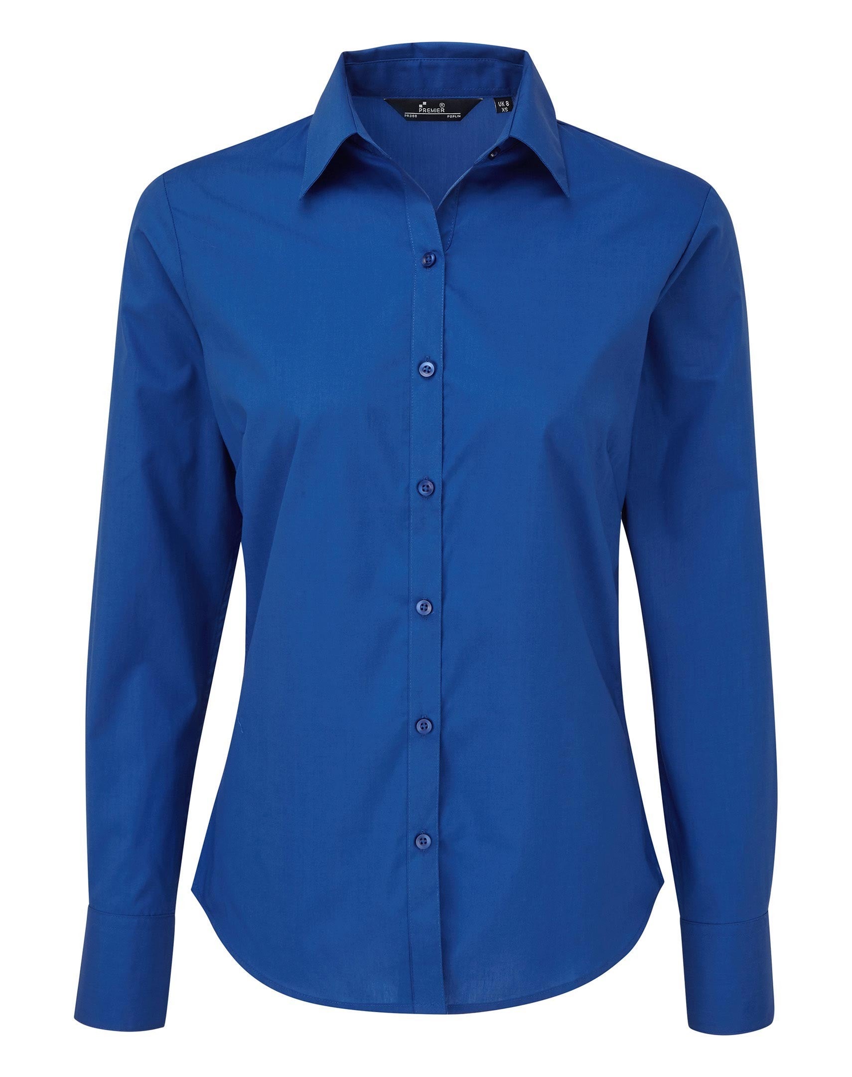 Ladies Poplin Long Sleeved Shirt | ROYAL